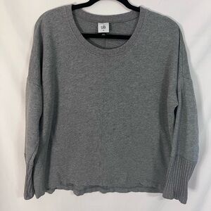CAbi Heather Gray Knit Top Sz M